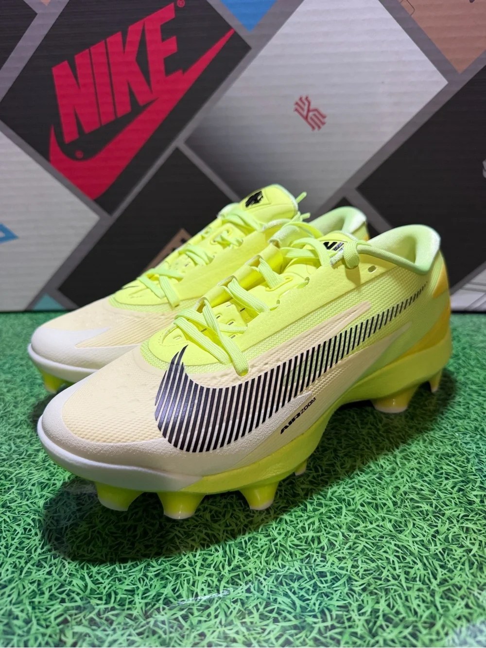 Nike Diamond Standout MCS Baseball Cleats ‘VOLT ICE’ Men Sz 9.5 II7344-700 NEW